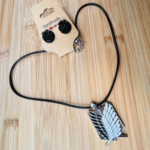 Anime inspired,  Necklace with earrings