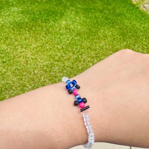 Race car | f1 inspired Alpine | beaded bracelet