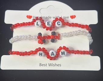 Race car set  | f1 inspired beaded bracelets