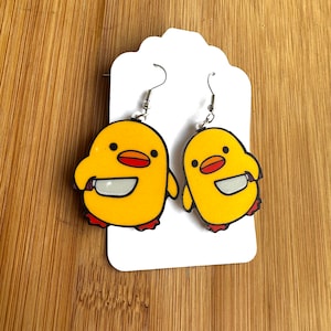 Cute duck earrings meme