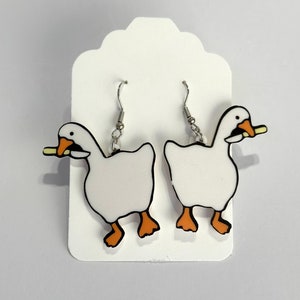 Cute duck earrings meme