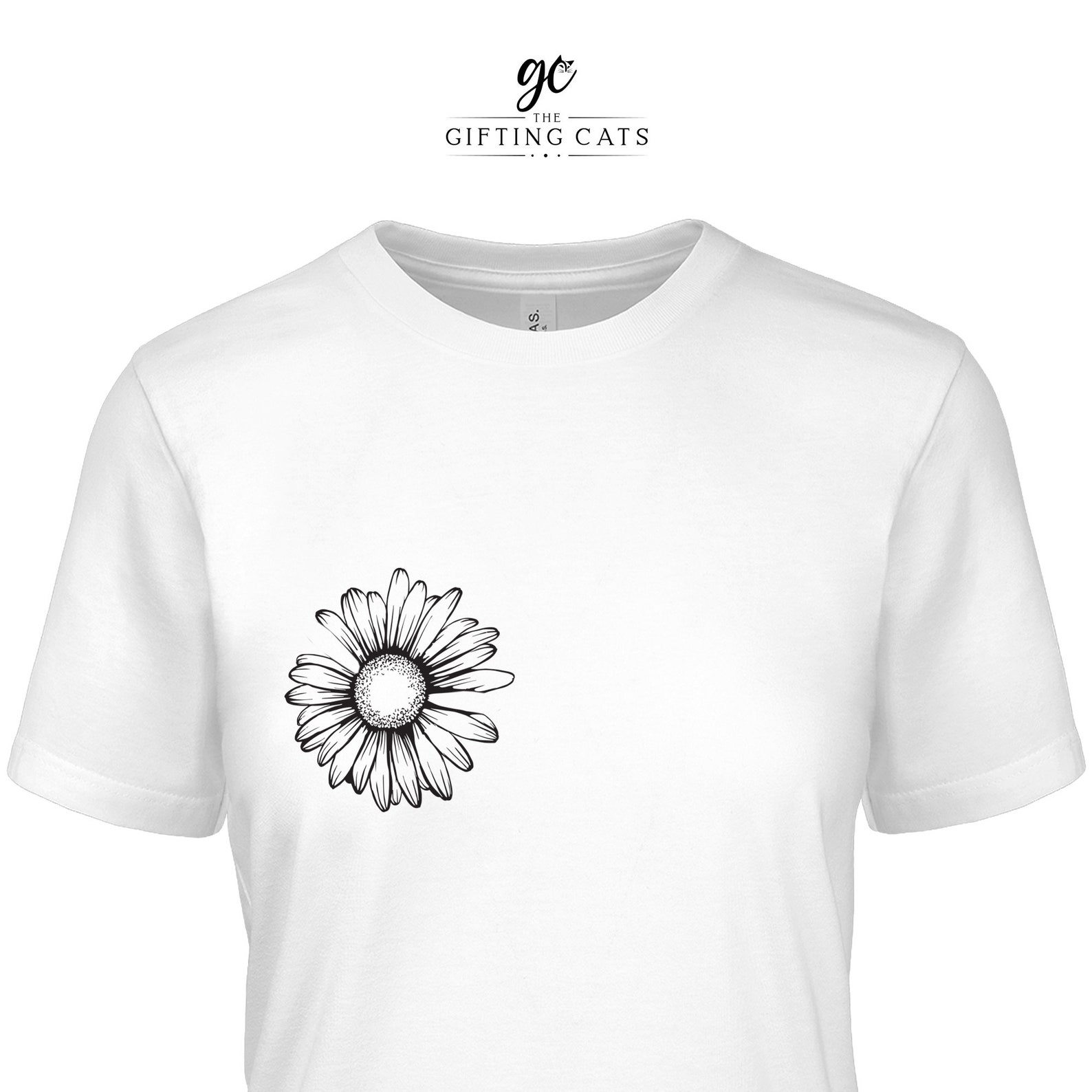 Daisy Flower Shirt Minimalist Tee Floral Shirt Womens - Etsy UK