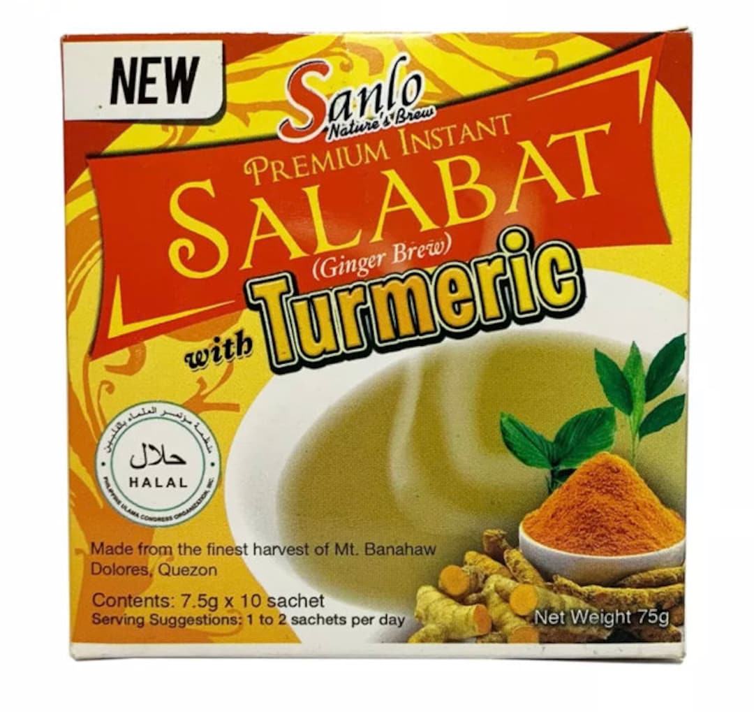 SANLO SALABAT Salabat With Turmeric 7.5gx10 Sachets pack of - Etsy