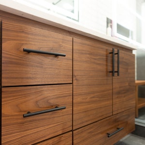 Custom Floating Walnut Vanity