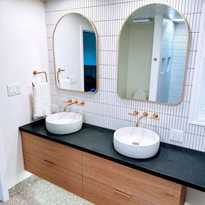 White Oak Floating Vanity