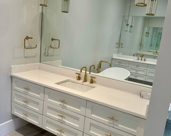 Floating Vanity: Painted Bathroom Storage