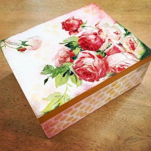 Four Compartment Tea Chest. Tea Lovers Gift. Tea Bag Box. Tea Caddy. Organiser Box. image 1