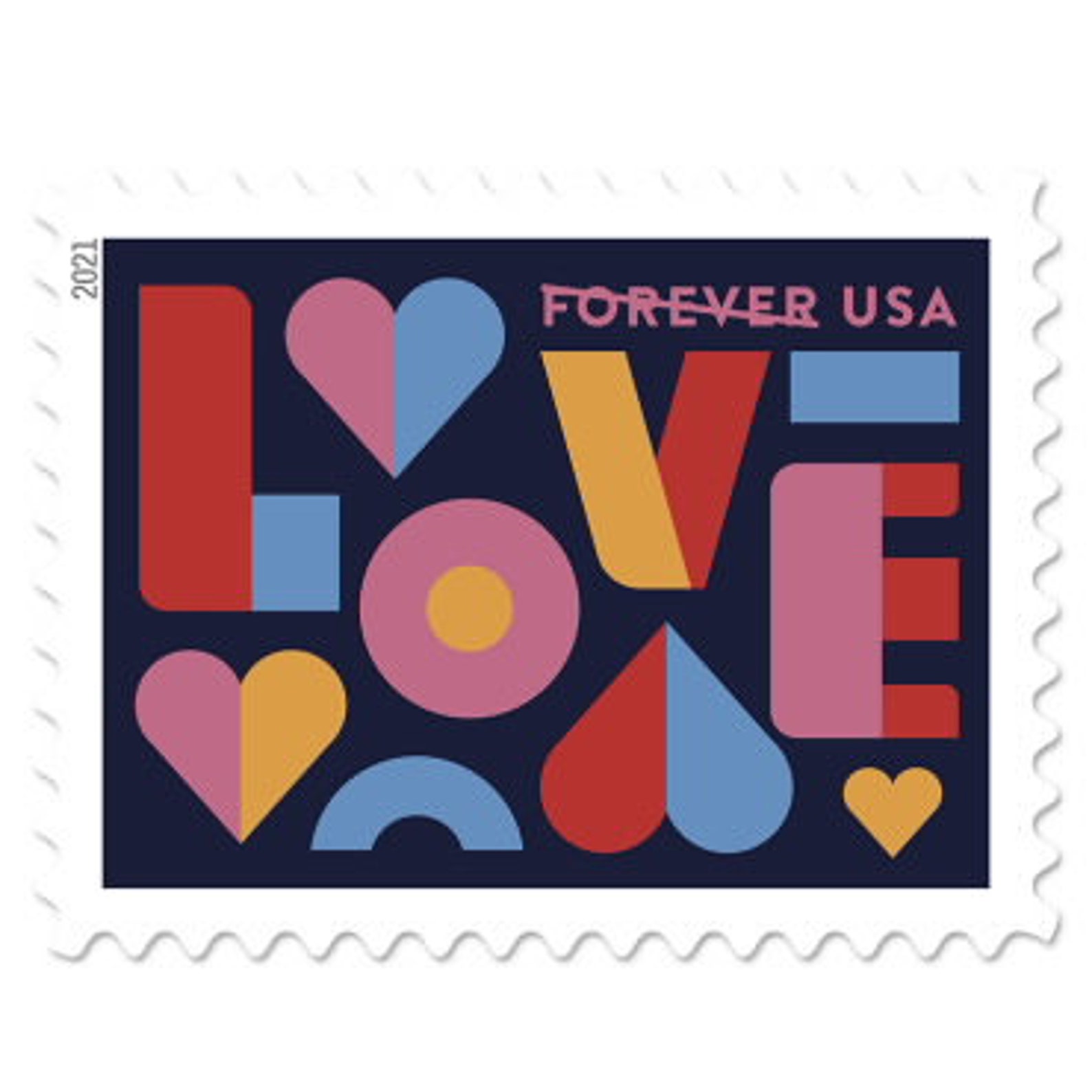 Love USPS Forever Stamps Pane of 20 Etsy