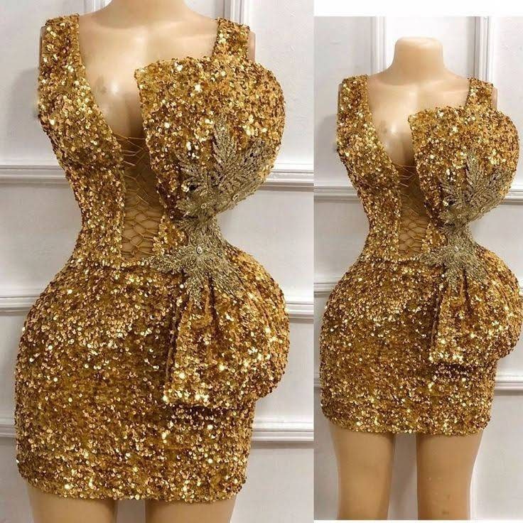 Gold Mini Dress - Etsy