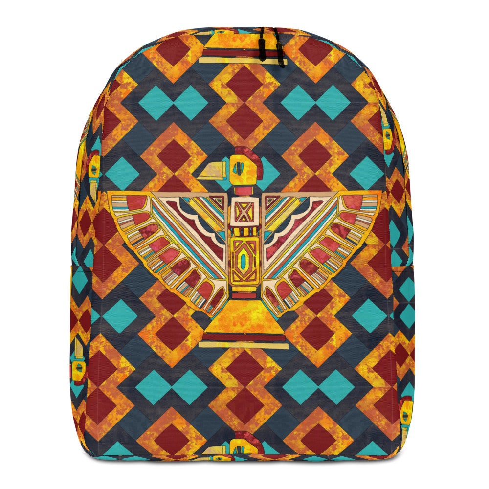 Blue Streetwear Minimalist Backpack Etsy