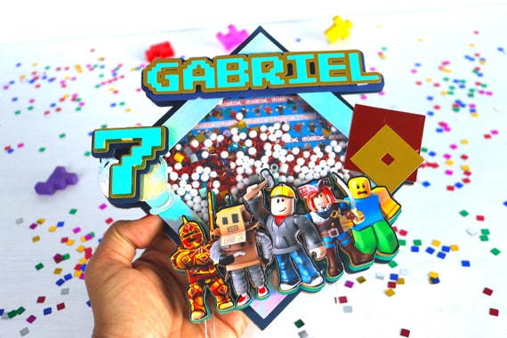 Roblox Cake Topper Roblox Cake Topper Shaker Roblox Birthday 