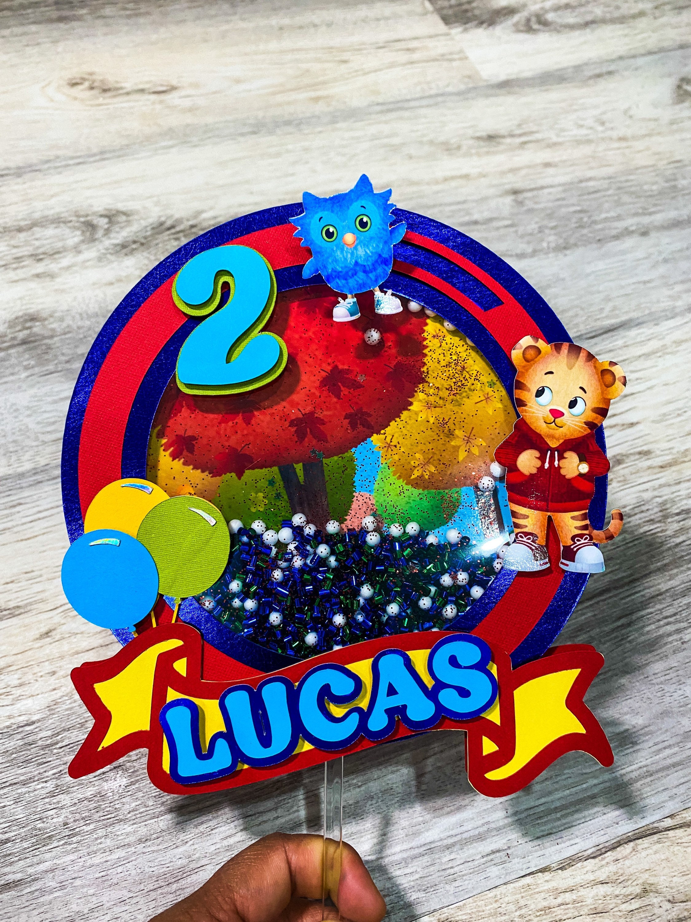 Daniel Tiger Birthday Round Stickers Printed 1 Sheet Cup Cake Toppers –  Virginia Design Shop