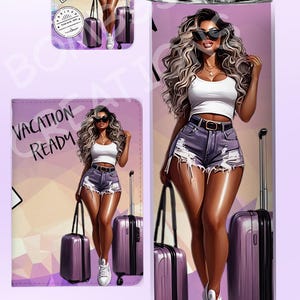 Custom Made Personalized Travel Set Tumbler Passport Holder Luggage Tag