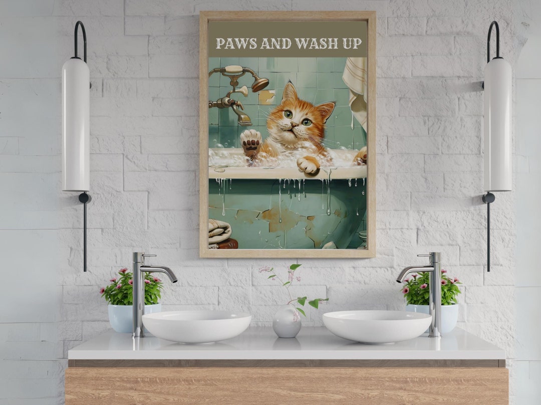 Bathroom Wall Art, Funny Bathroom Art Print, Toilet Humor Decor ...