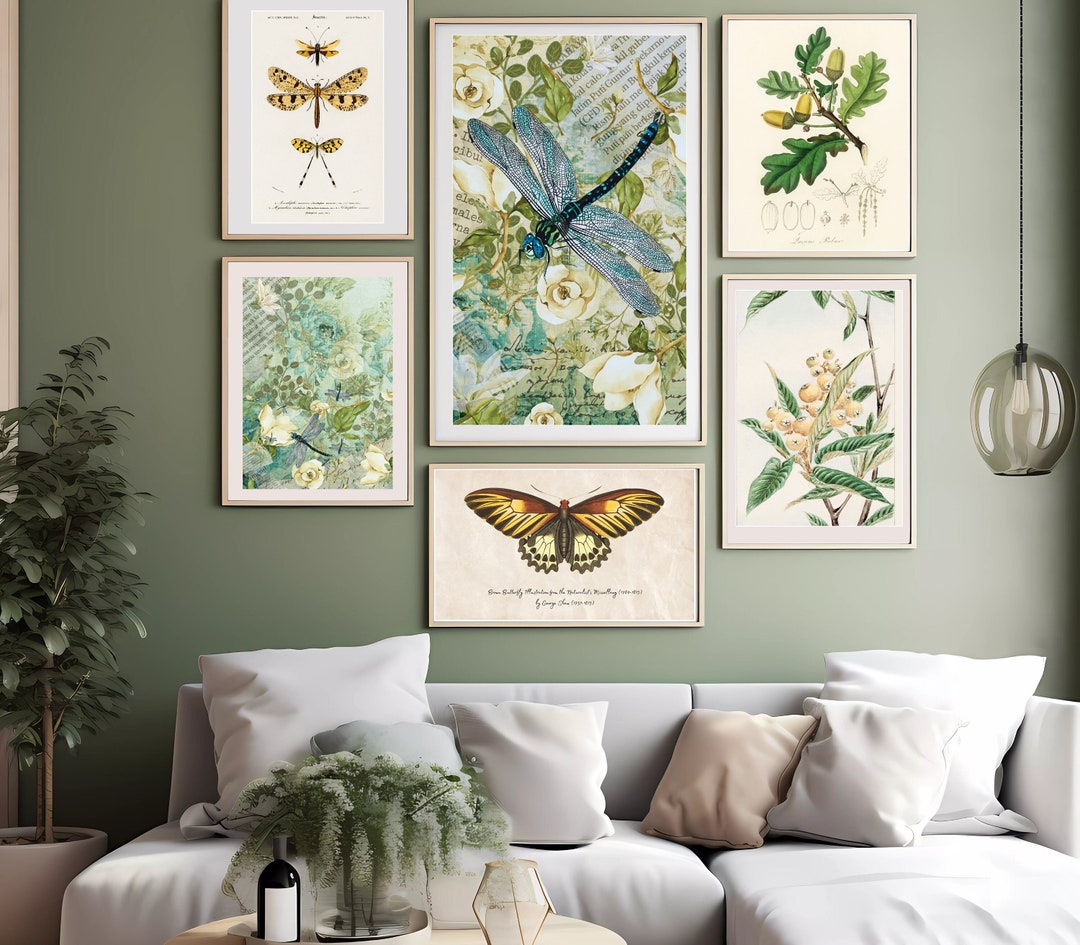 Vintage Gallery Wallset| Printable Vintage Gallery Wall Art Set of 6 ...