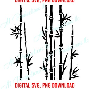 Bamboo SVG PNG- Bamboo Vector, Bamboo PNG, Bamboo Cut File, Bamboo Cricut File, Bamboo Silhouette Cut, Bamboo Cut vinyl- Please Read Descrip