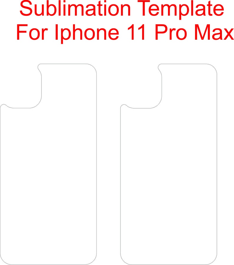 IPhone Case 11 Pro Max Template Phone Case Template for Etsy UK