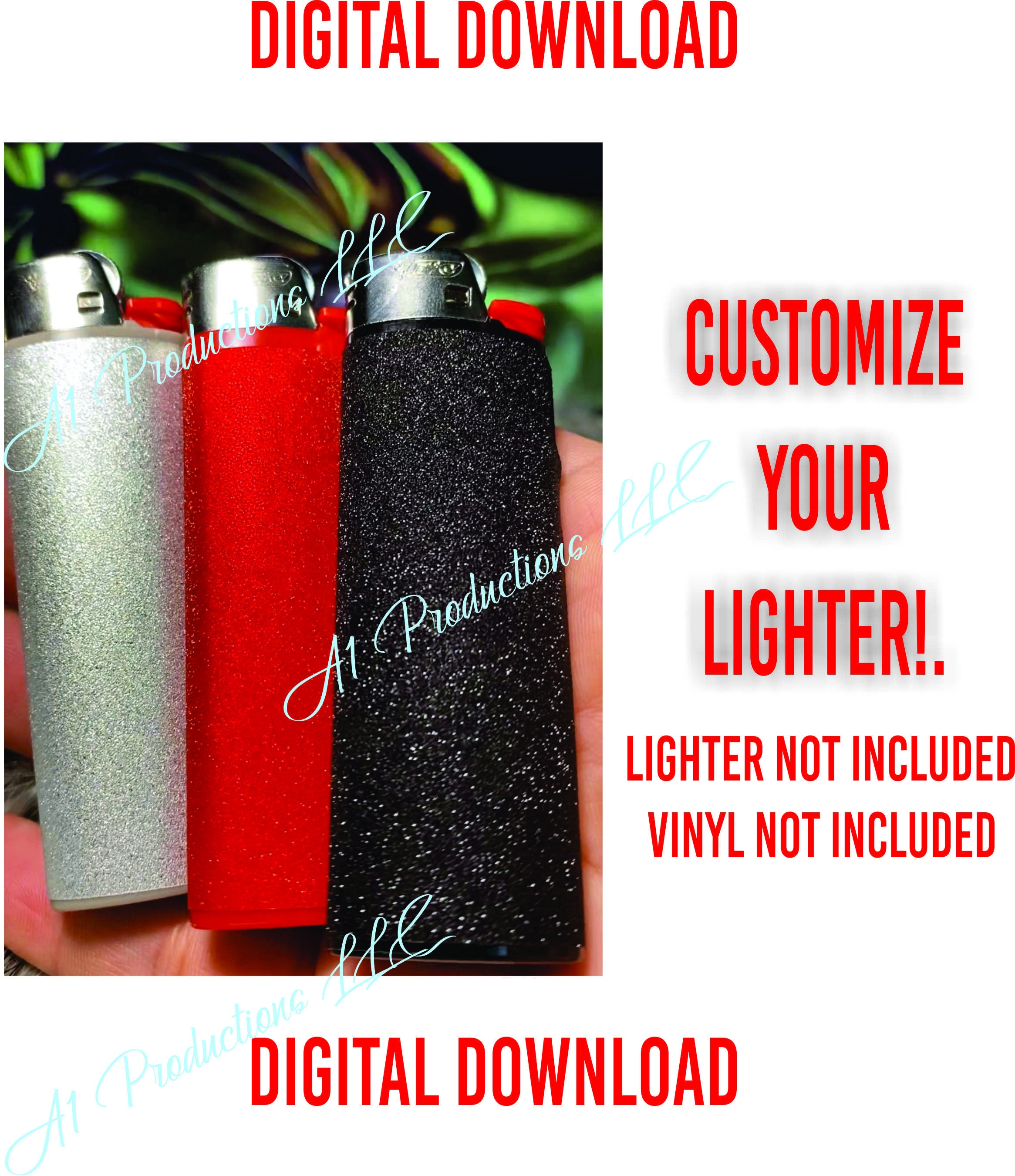 Bic Lighter Template Lighter Template as Seen on Youtube Etsy