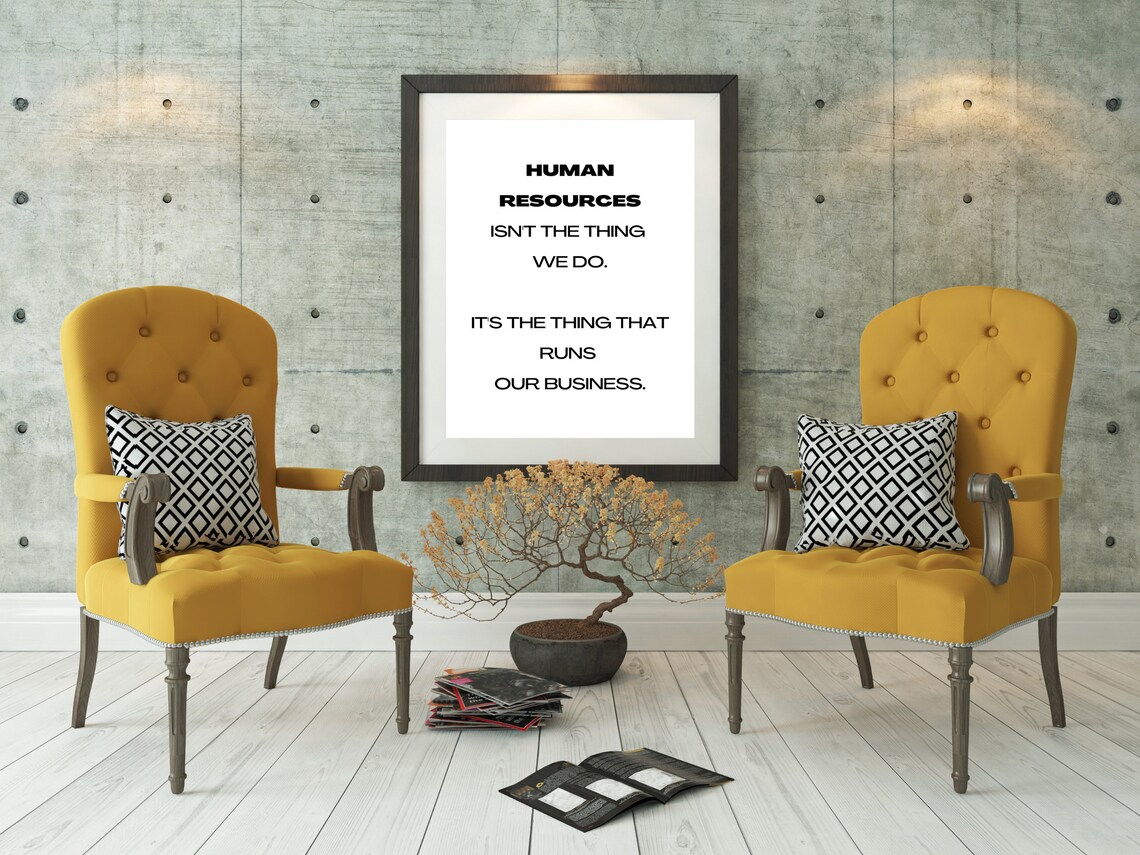 HR printable wall art Human resources print HR poster | Etsy