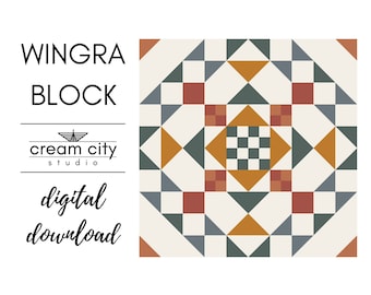 Wingra Block Pattern  - PDF Download