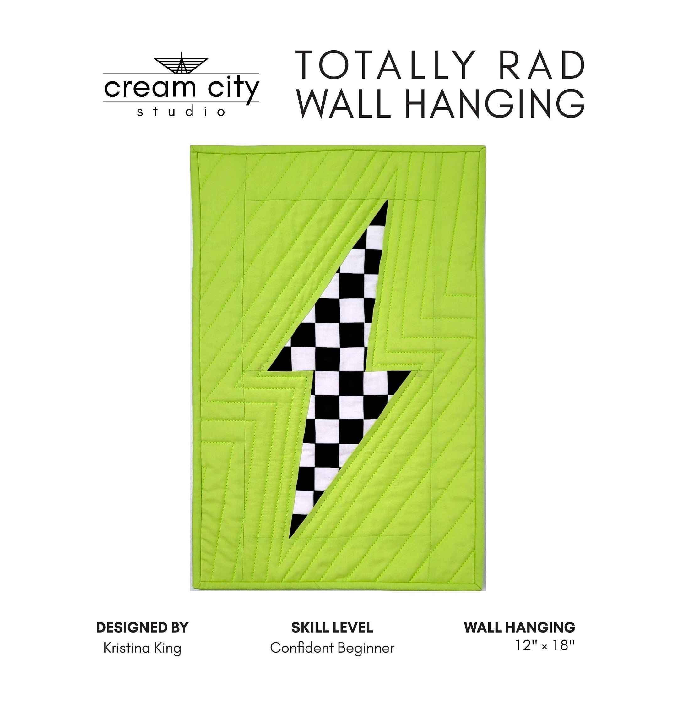 Rad Patterns.pdf Totally Rad Wall Quilt Pattern - PDF Download - Etsy