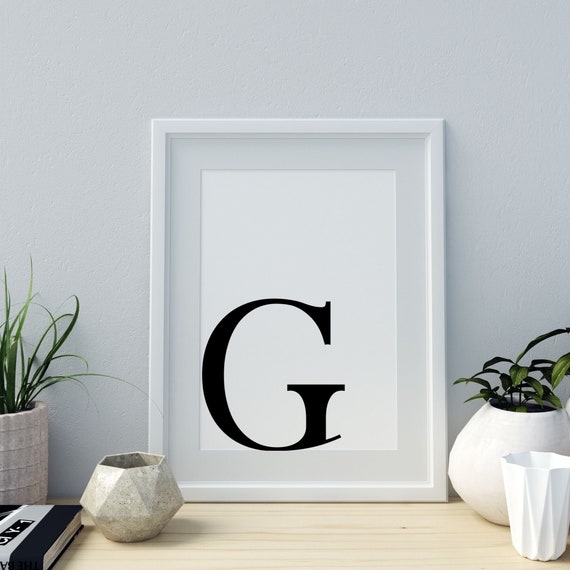 Letter G Print Minimalist Art Monogram Australia - Letter G Home Decor Letter G Print Minimalist Art Monogram Australia - Letter G Home Decor