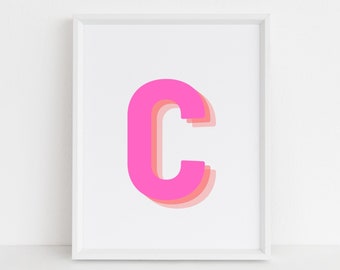 letter c print etsy