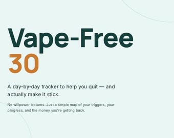 Deja de vapear en 30 días. Vape-Free 30