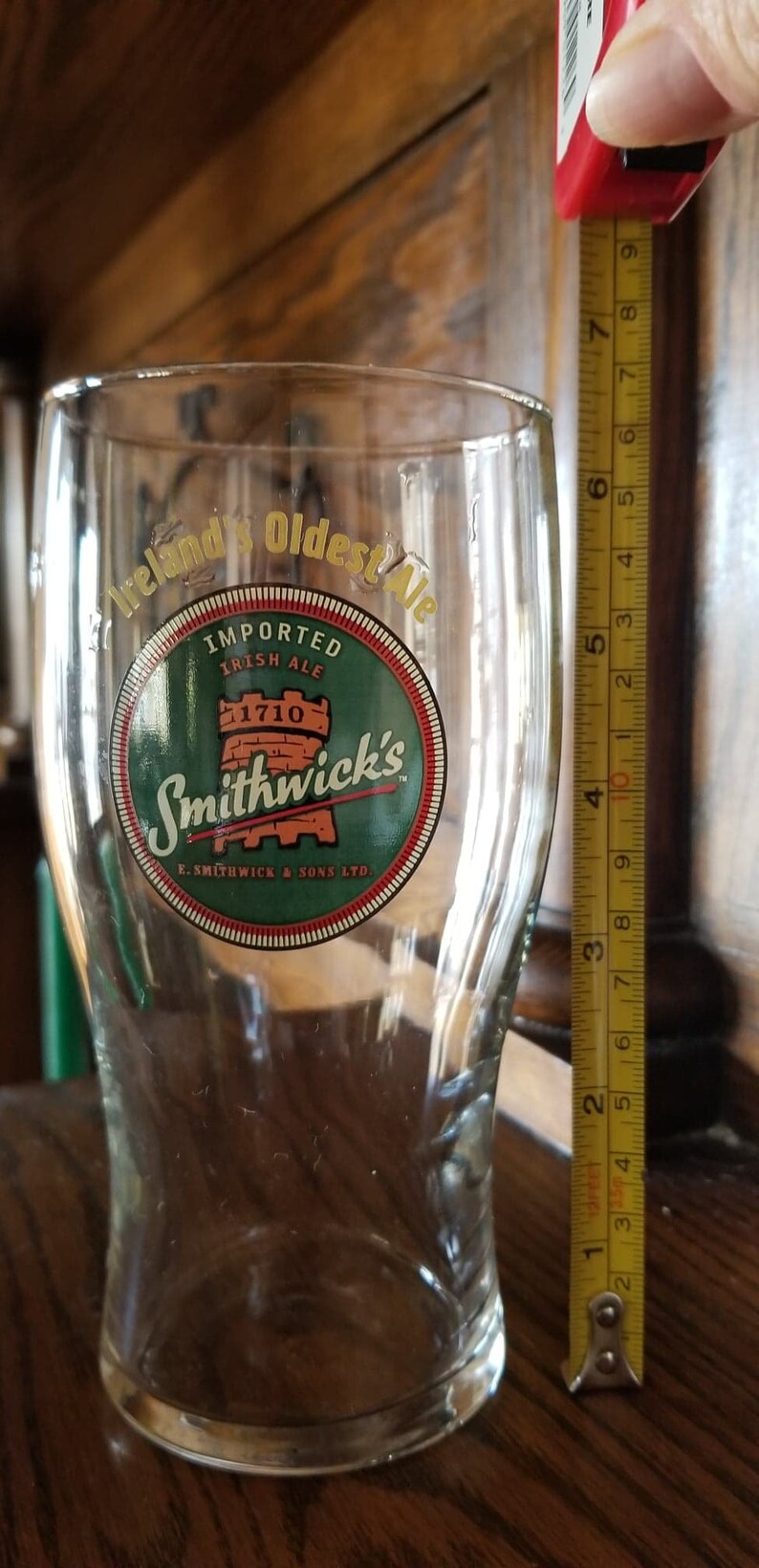 Smithwick's Ale Vintage Bar Glass Etsy