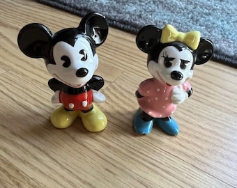 Vintage Mickey & Minnie Figurines Walt Disney Productions 