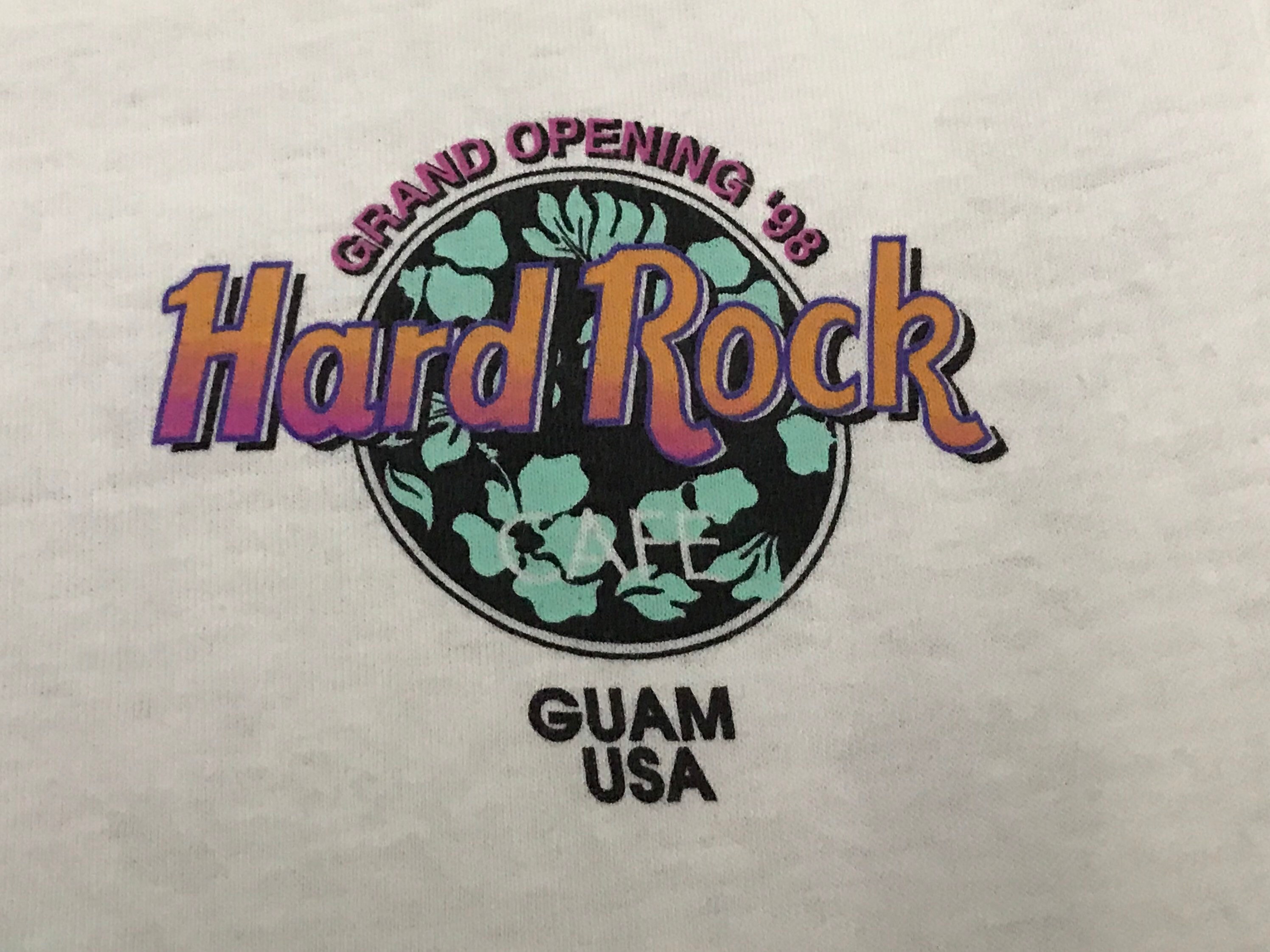 Vintage Hard Rock Cafe Grand Opening 98 Guam Usa M Size T Shirt - Etsy