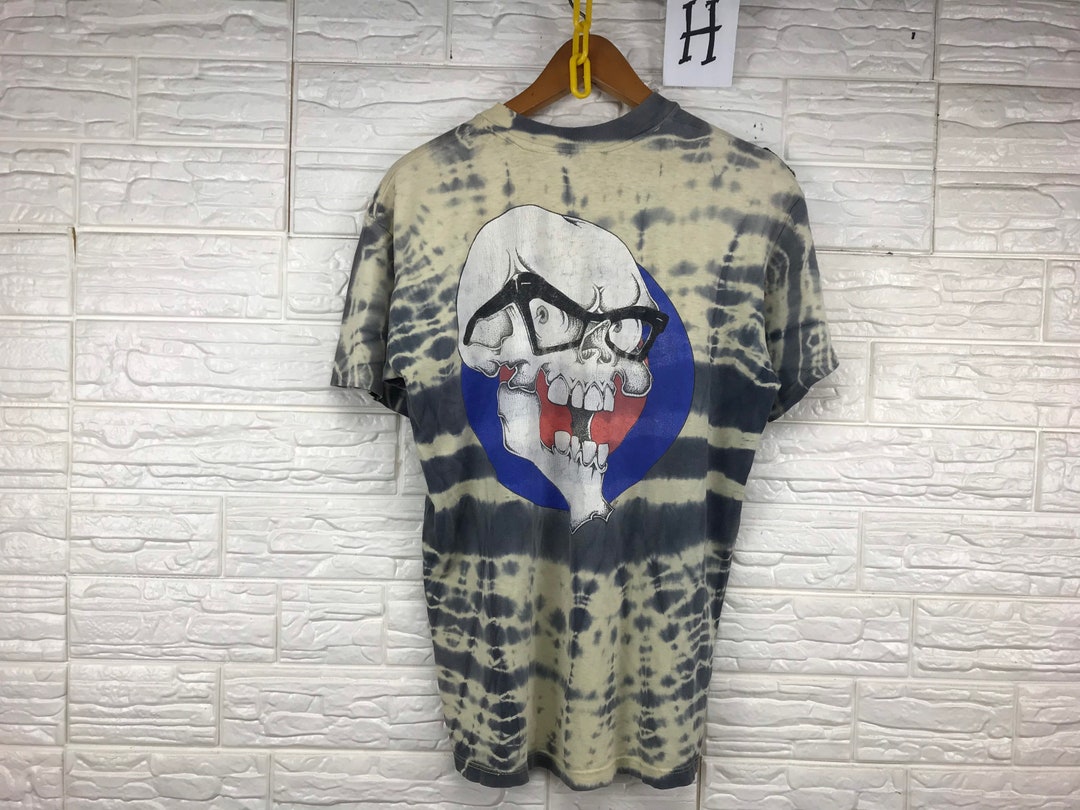 Vintage Skate Rags Big Skull 90s L Size T Shirt Etsy