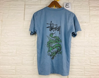 トップス STUSSY 90s dragon sweat y2k archive Vintage 90's Stussy Dragon Shirt - TokoPyramid