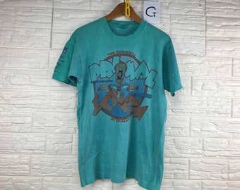 Vintage Primal Scream Scottish Rock Band The Downhill Mt.Spokane 90s L Size T Shirt