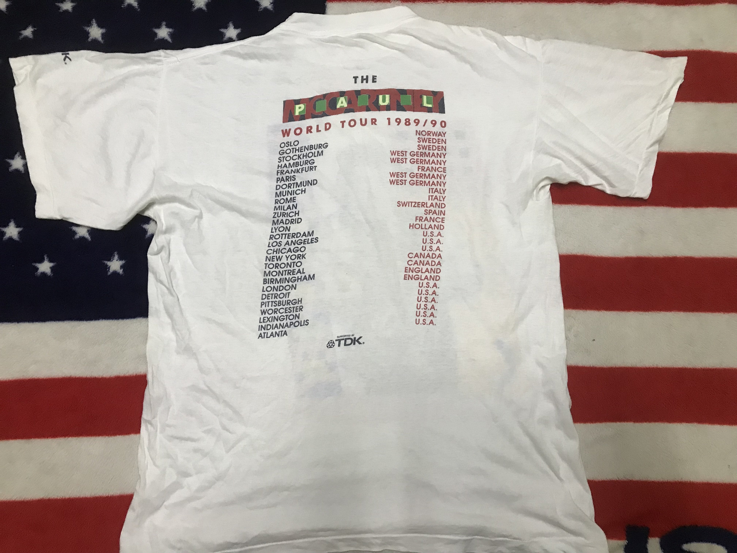 Vintage the Paul Mccartney World Tour 1989/90 English Singer 