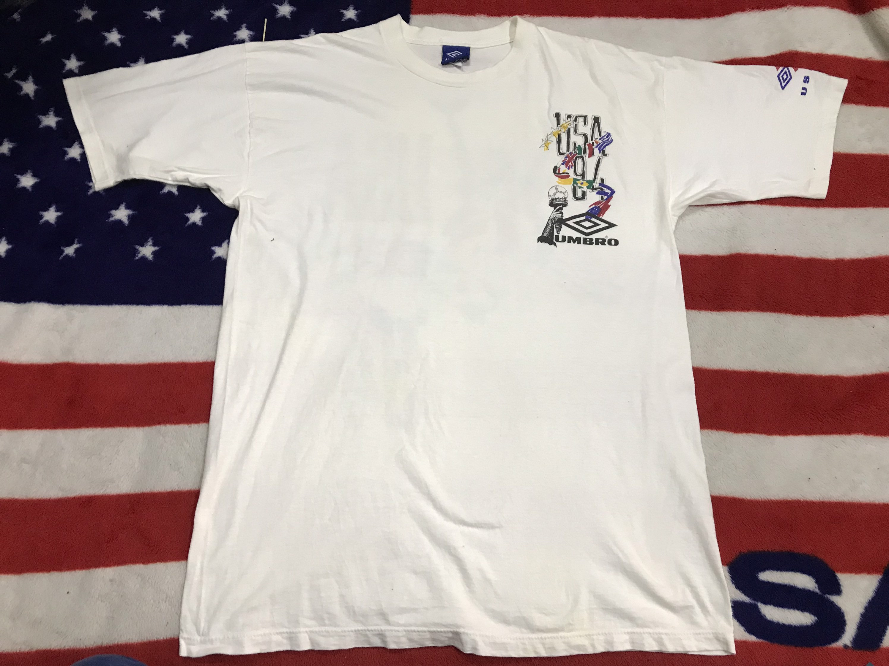 激レア 94年製 EURO 96 イタリア代表 公式 Tシャツ UMBRO XL