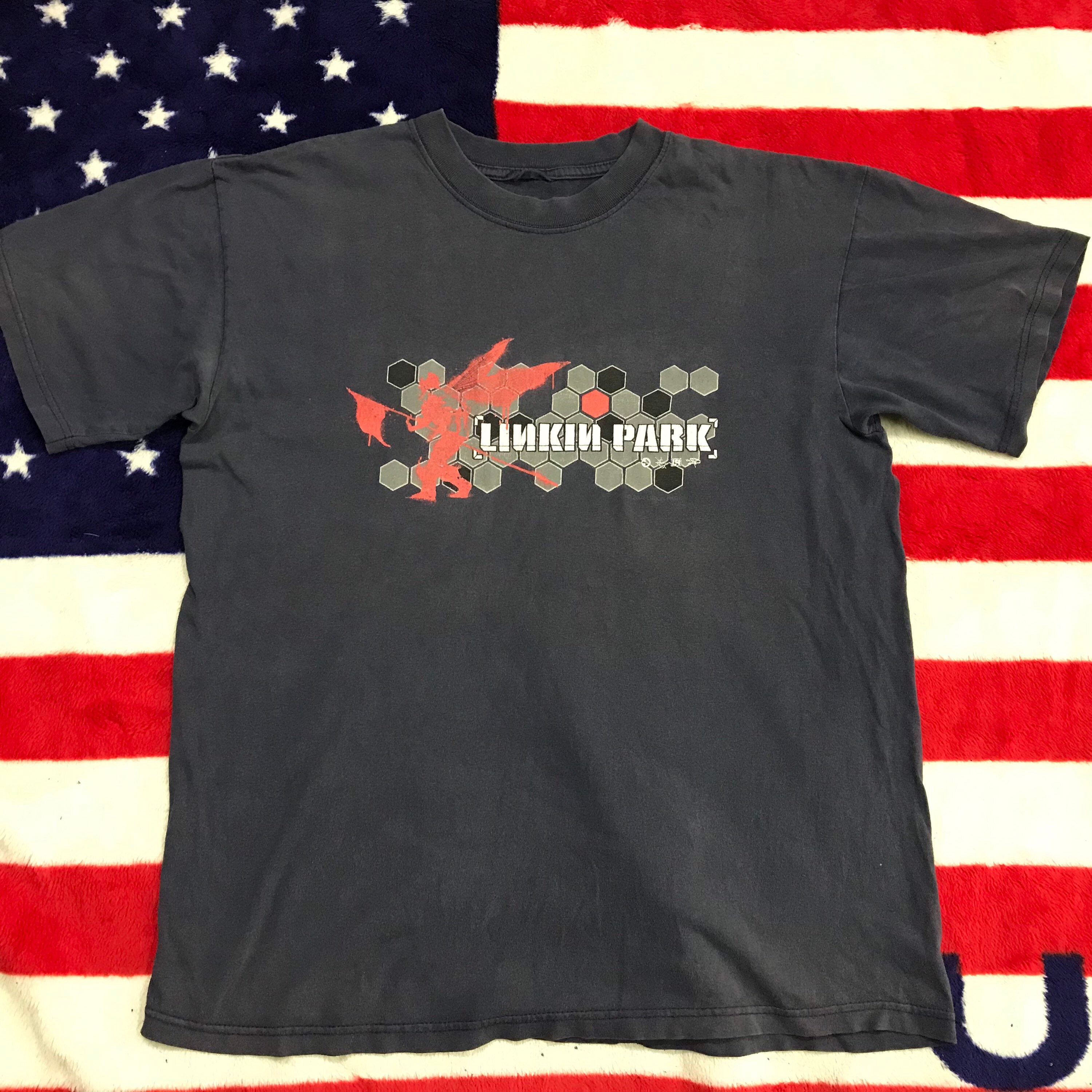 Vintage Linkin Park American Rock Band Hybrid Theory 2002 L