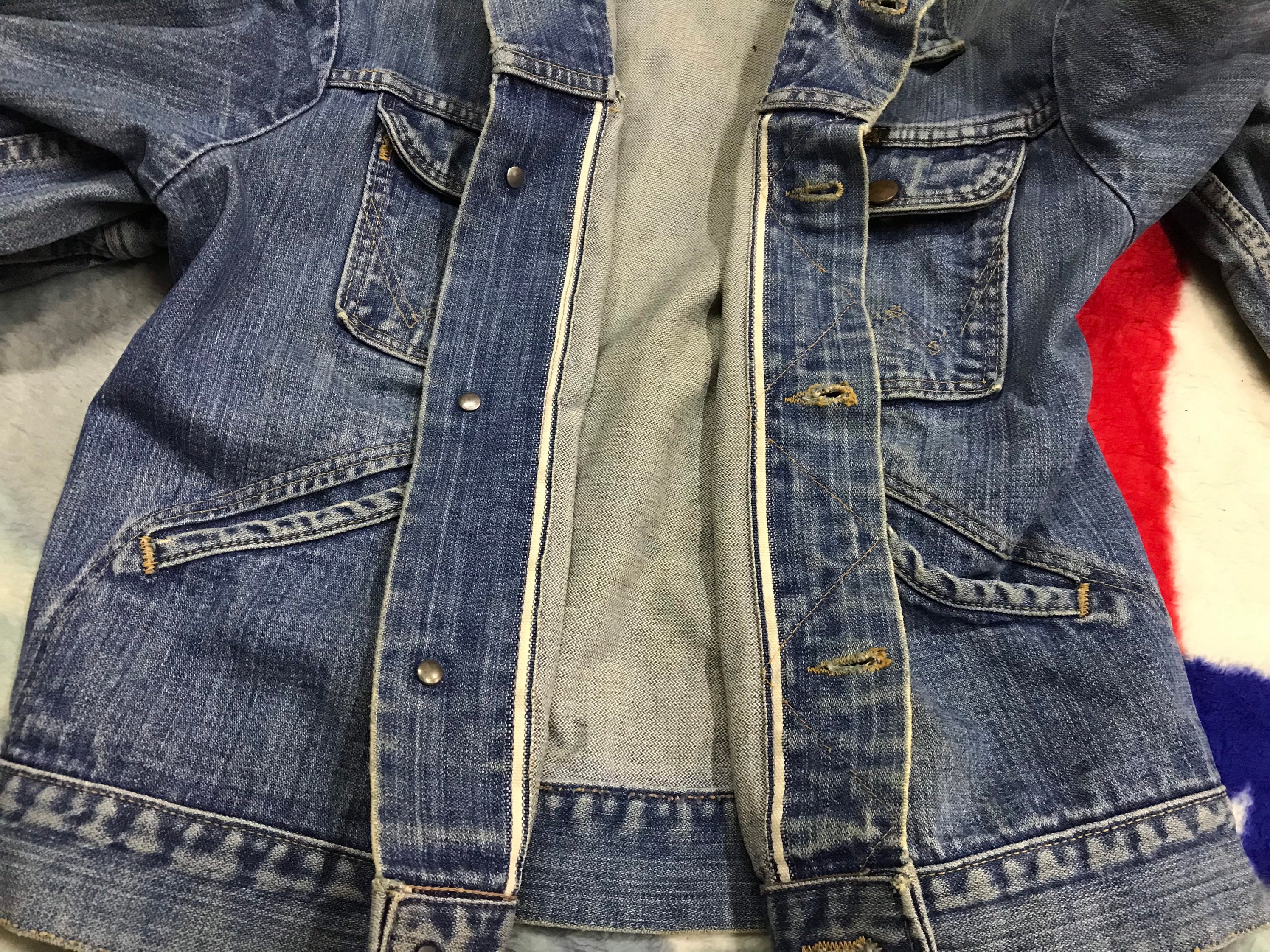 Vintage Wrangler 80s S Size Denim Jacket - Etsy