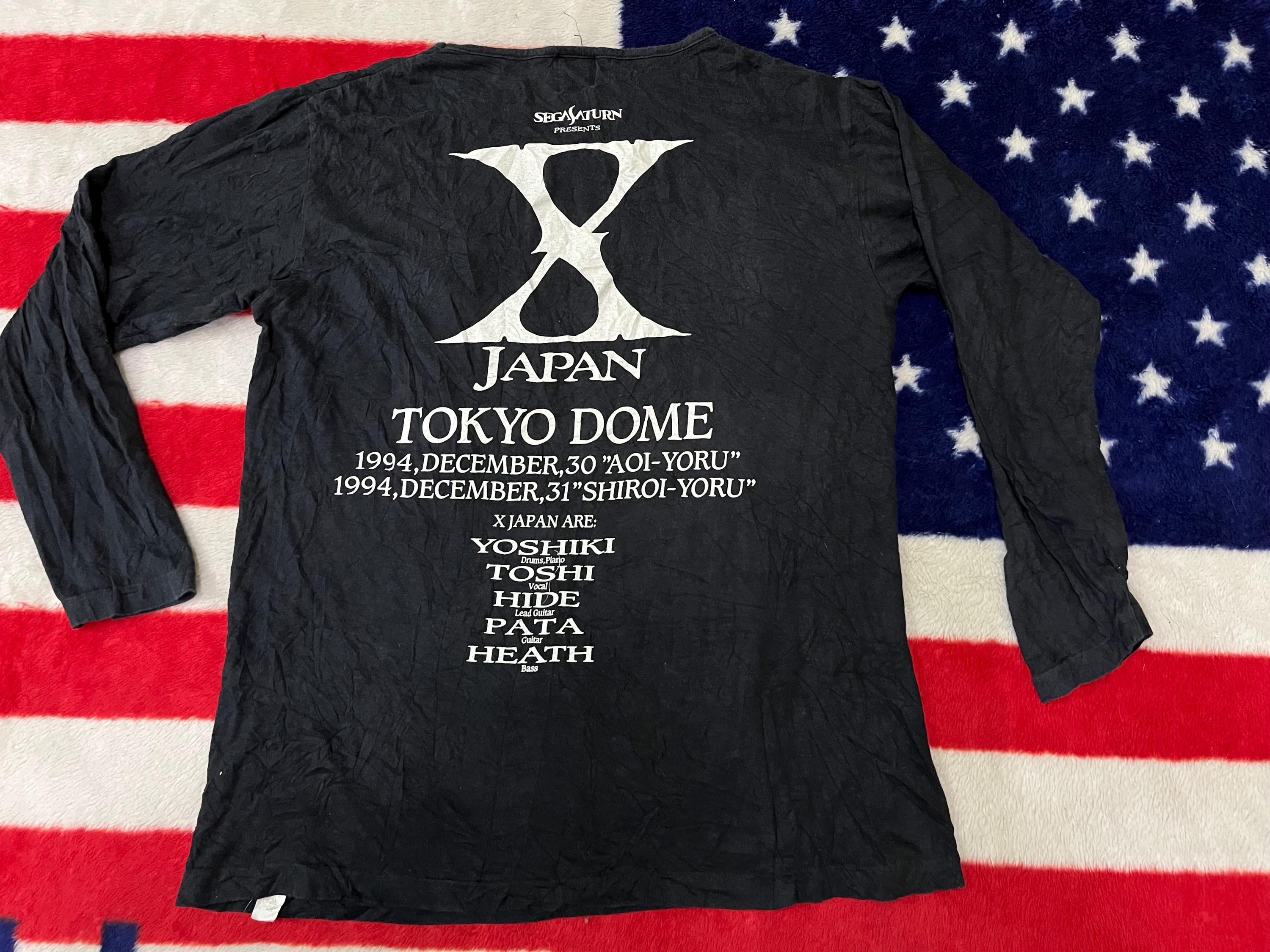 XJAPAN　1994年TOKYODOME　Ｔシャツ X JAPAN 1994 東京ドーム2DAYS 青い夜 白い夜 Tシャツ - メルカリ