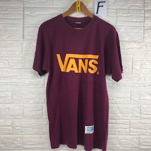Vintage Vans Skateboard Spellout 90s M Size T Shirt