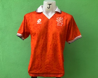 「オランダ代表 ユニフォーム」 90s Lotto Mサイズ Vintage Lotto Football Netherlands 90s M Size Jersey - Etsy