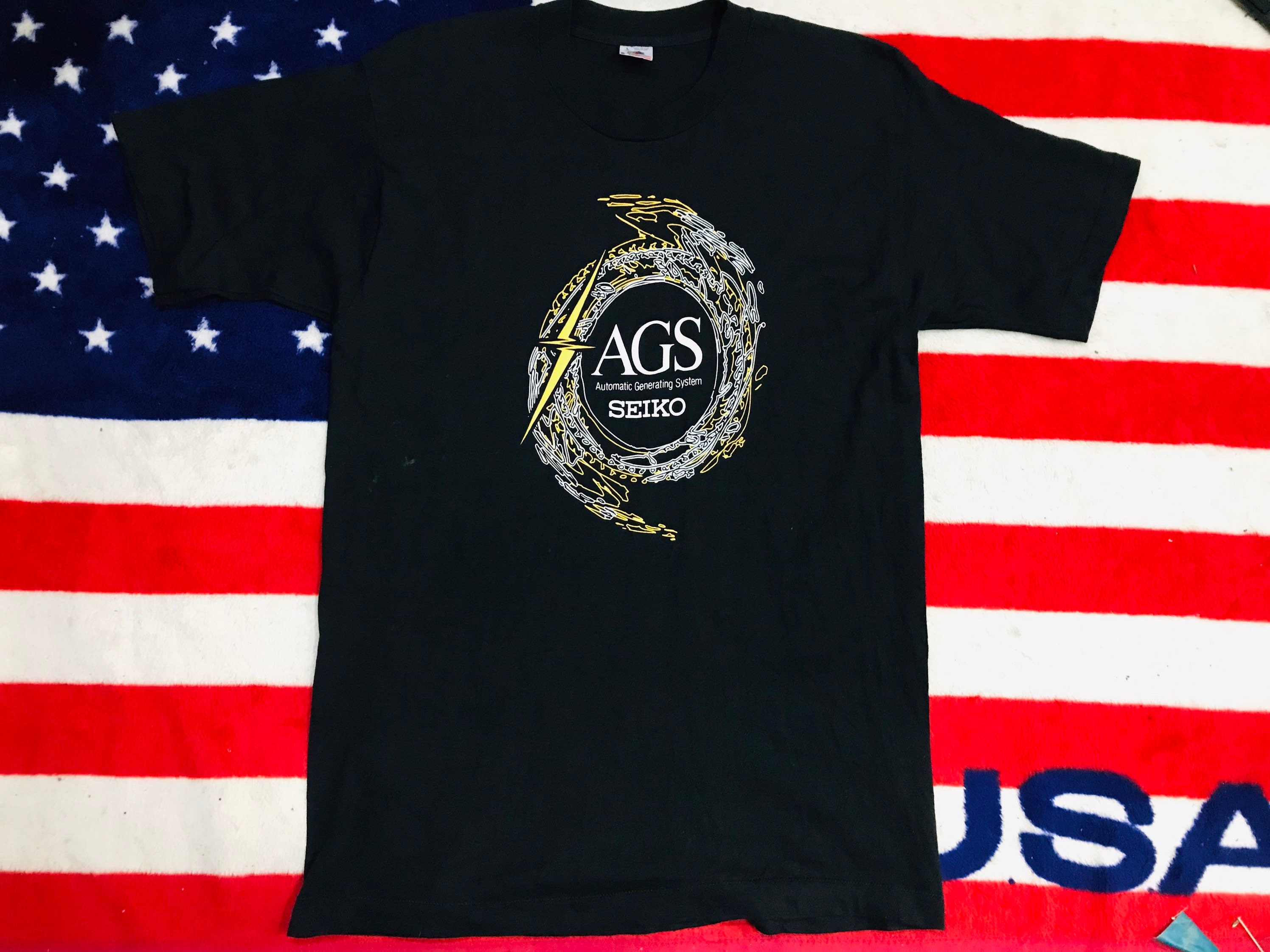 超希少 90s ビンテージ USA製 SEIKO AGS 腕時計 Tシャツ SEIKO - 超希少 90s ビンテージ USA製 SEIKO AGS 腕時計 企業 T