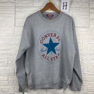 Vintage Converse All Star Chuck Taylor Spellout Big Logo 90s L Size Sweatshirt