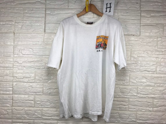 Vintage Big Johnson Motorcycles Guam 90s Xl Size T Shirt - Etsy