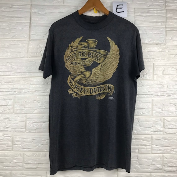 Vintage Harley Davidson 3D Emblem 90s M Size T Shirt - Etsy