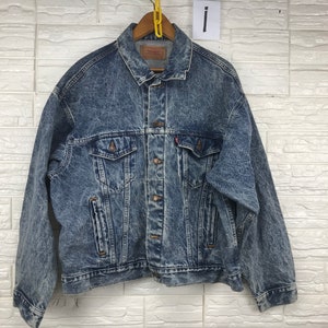 Vintage Levi’s Lot 70507 Acid Wash Trucker Jacket 90s Xl Size