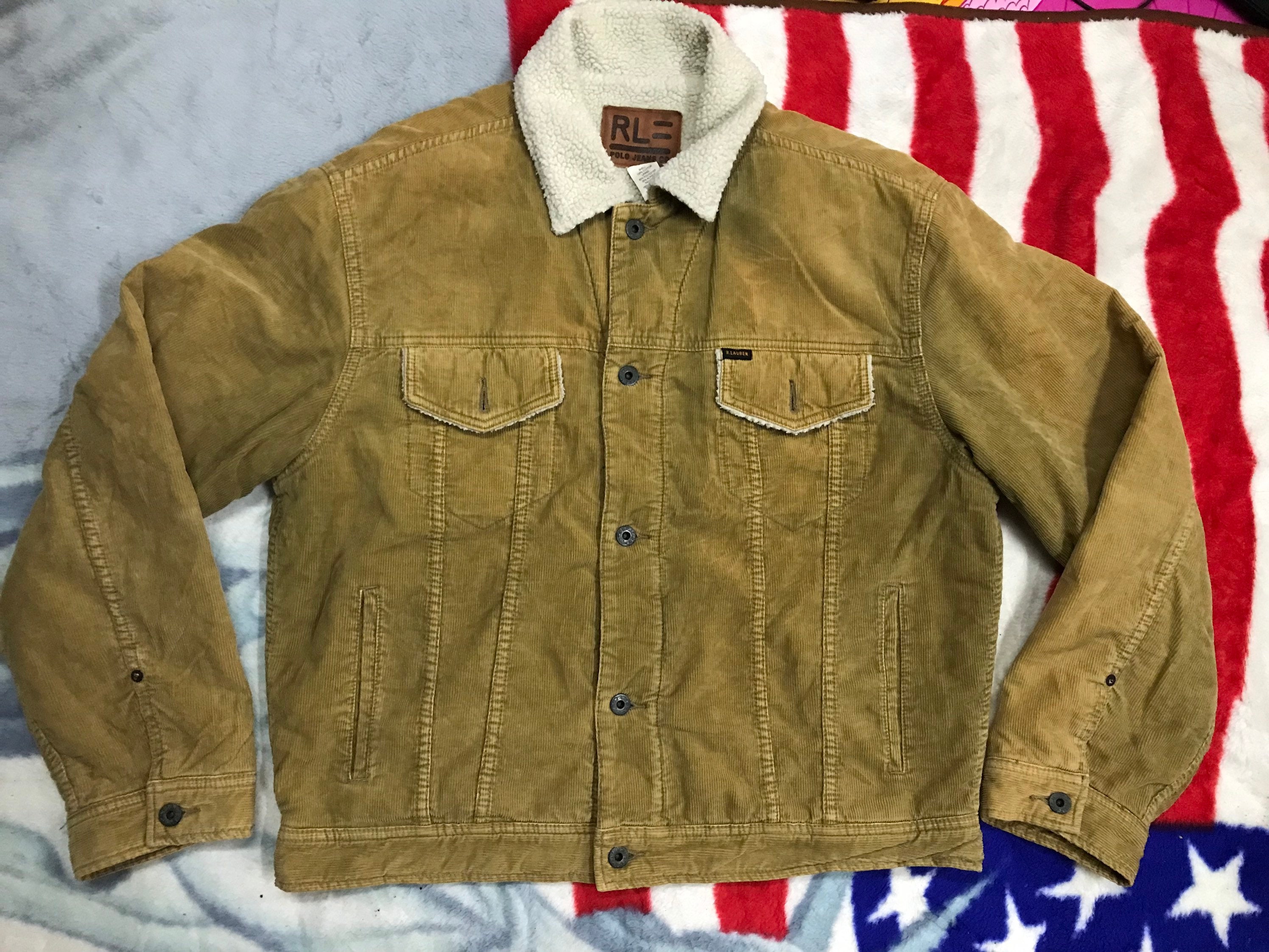 Vintage Ralph Lauren Polo Jean 90s Mens Trucker Jacket