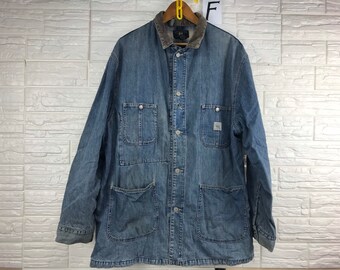 rrl denim chore jacket