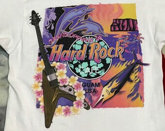 Vintage Hard Rock Cafe Grand Opening 98 Guam Usa M Size T Shirt - Etsy