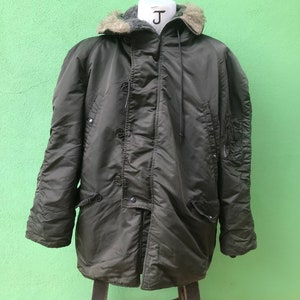 Vintage 90s Alpha Industries Parka Extreme Cold N3B Made in